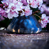 Ghana Basket Adire Organic eco-friendly minimalist decoration - Indigo Blue
