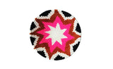AFRICAN RWANDA WOVEN BASKETS - PINK STAR