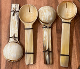 ANKOLE COW HORN SALAD OR SERVING SPOON SET OF 2