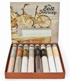 The Salt Journey | Globally Sourced Salt Sampler Collection | Gourmet Salt Seasoning Set | Grinder and Spice Jar Refill | 8-Pack Gift Set