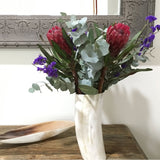 ANKOLE COW HORN VASE OR PLANTER  - LIGHT