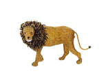 Lion from the Wild at Art Limited Edition Collection. Handcrafted bead-and-wire African animal figurine