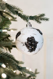 120MM / 12CM VP BIRCH BALL ORNAMENT BOX OF 2 (BIRCH)