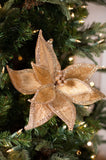 24” JEWELED EDGE REGAL POINSETTIA STEM