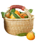 Mini African Ghana Bolga Basket |Dye Free |7"-9"