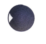 African Basket  Rwanda Woven Basket - Black & White
