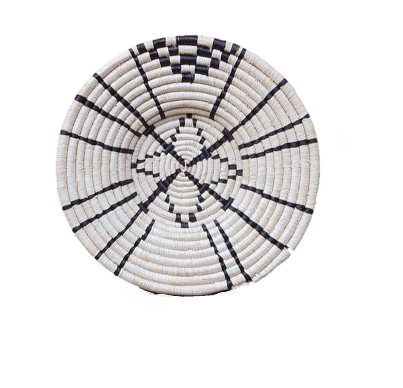 African Uganda Bukedo & Raffia Woven Bowl 13 display picture 3