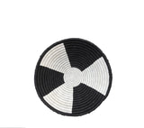 African Basket  Rwanda  Woven Basket - Black & White