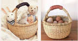 Mini African Ghana Bolga Basket |Dye Free |7"-9"
