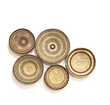 Binga / Tonga Baskets: Natural Dye and Brown Edges (Assorted) 1 Each
