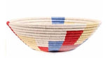 African Basket  Rwanda  Woven Basket - Color Block