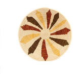 Trade Uganda African Bukedo & Raffia Bowl 11.5-12.5" Across - Flower