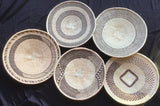 Binga / Tonga Baskets: Beige Edges with Natural Dye & Brown (Assorted) 1 Each