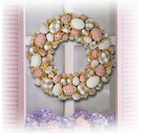 Pretty Plaid Easter Egg Wreath 15" (Natural Pink)