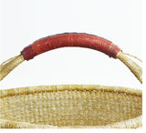 Medium African Bolga Ghana Market Basket| Dye Free 11"-13" Across