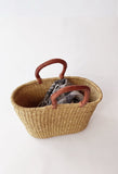 African Basket | Oval Bolga Ghana Basket Dye Free