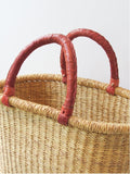 African Basket | Oval Bolga Ghana Basket Dye Free