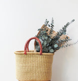 African Basket | Oval Bolga Ghana Basket Dye Free