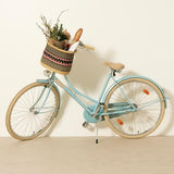 Bike Bicycle Basket - Pink Stripes