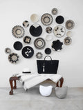 Trivet Pot Stand | Sisal & Sweet grass | Wall Hanging Art - Black & White