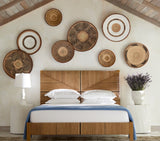 Binga / Tonga Baskets: Beige Edges with Natural Dye & Brown (Assorted) 1 Each