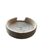 Sisal Coasters Natural With Storage - Set of 4