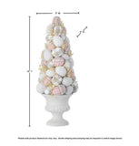 Pretty Plaid Easter Egg Cone Topiary 15"