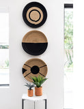 REVOLVE SERVING TRAY OR WALL HANGING - Black & Tan 12" x 2"