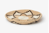 NERI WOVEN SERVING TRAY OR WALL HANGING  ART DECOR  TAN & WHITE