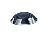 African Basket  Rwanda  Woven Basket - Black  & White