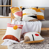 Crewel Embroidery Abstract Decorative Cushion Throw Pillow Covers 18 x 18 # 4