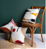 Crewel Embroidery Abstract Decorative Cushion Throw Pillow Covers 18 x 18 # 4