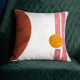 Crewel Embroidery Abstract Decorative Cushion Throw Pillow Covers 18 x 18 # 5