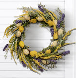 Deco Egg & Spring Floral Wreath 24"