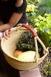 Large African Ghana Bolga Basket | Dye Free | 14"-16"
