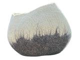 Ghana Basket Ukhumba Bowl - Eclipse White & Gentle Desert ombré color