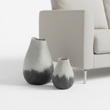 Tribal Line Gourd - Ivory and Grey