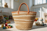 Mifuko Kiondo Kenya Bag - Tan Cloud