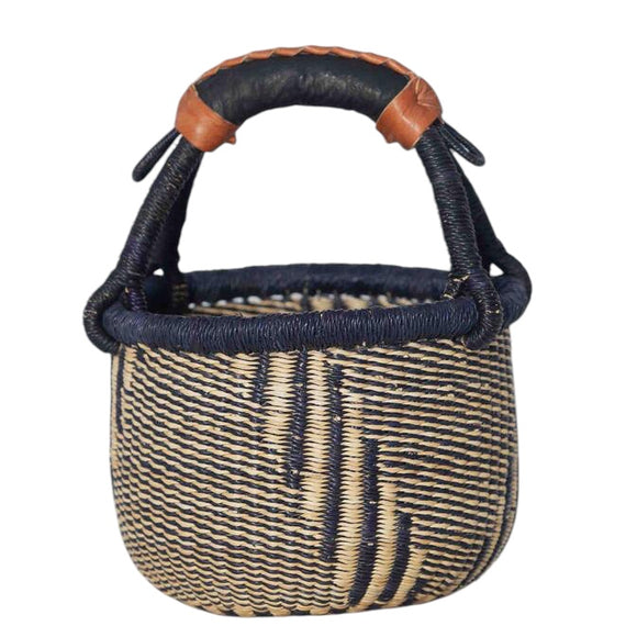 Mini African Market Basket | Ghana Bolga Basket | 7
