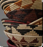 Trade Uganda African Bukedo Bowl Earth Tone 13" Across