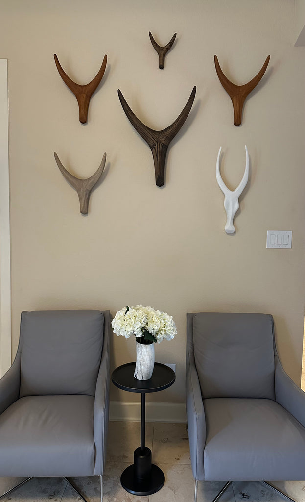 Wide Faced Bush Buck Wooden Wall Decor | Animal Head Wall Decor| Handm ...