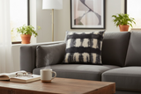 Modern Boho Adire Wool Throw Pillow Cushion Covers