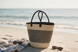 Mifuko Kiondo Kenya Bag -Black & White