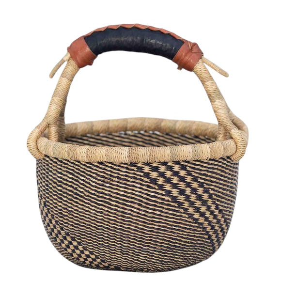 Small African Market Basket | Ghana Bolga Basket | 9