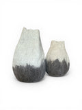 Tribal Line Gourd - Ivory and Grey