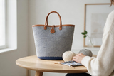 Mifuko Kiondo Kenya Beach Bag, Shopping Bag, Picnic Bag, Storage, Floor Basket, Home Decor - Blue with a Buckle