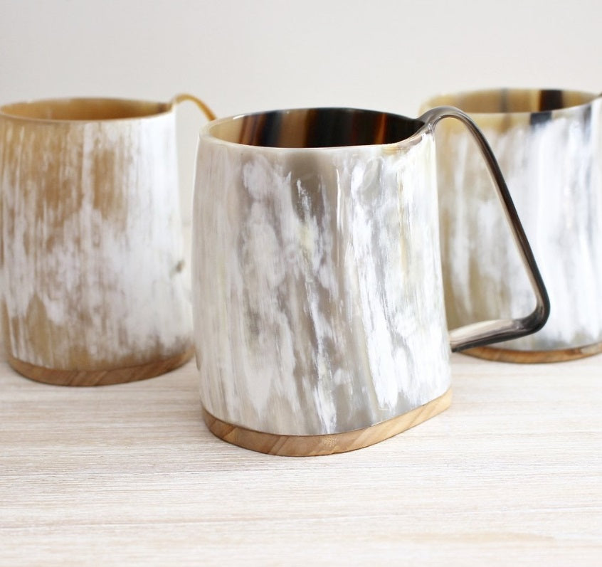 Ankole Cow Horn Beer Mugs / Tumbler Light – THE AFRICAN HOME GOODS