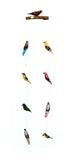 WOOD HANGING BIRDS MOBILE