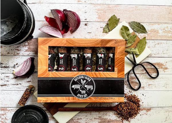 Butchers Block – Man Size Spice Gift Set XL Tubes – 6 Meat BBQ