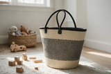 Mifuko Kiondo Kenya Bag -Black & White